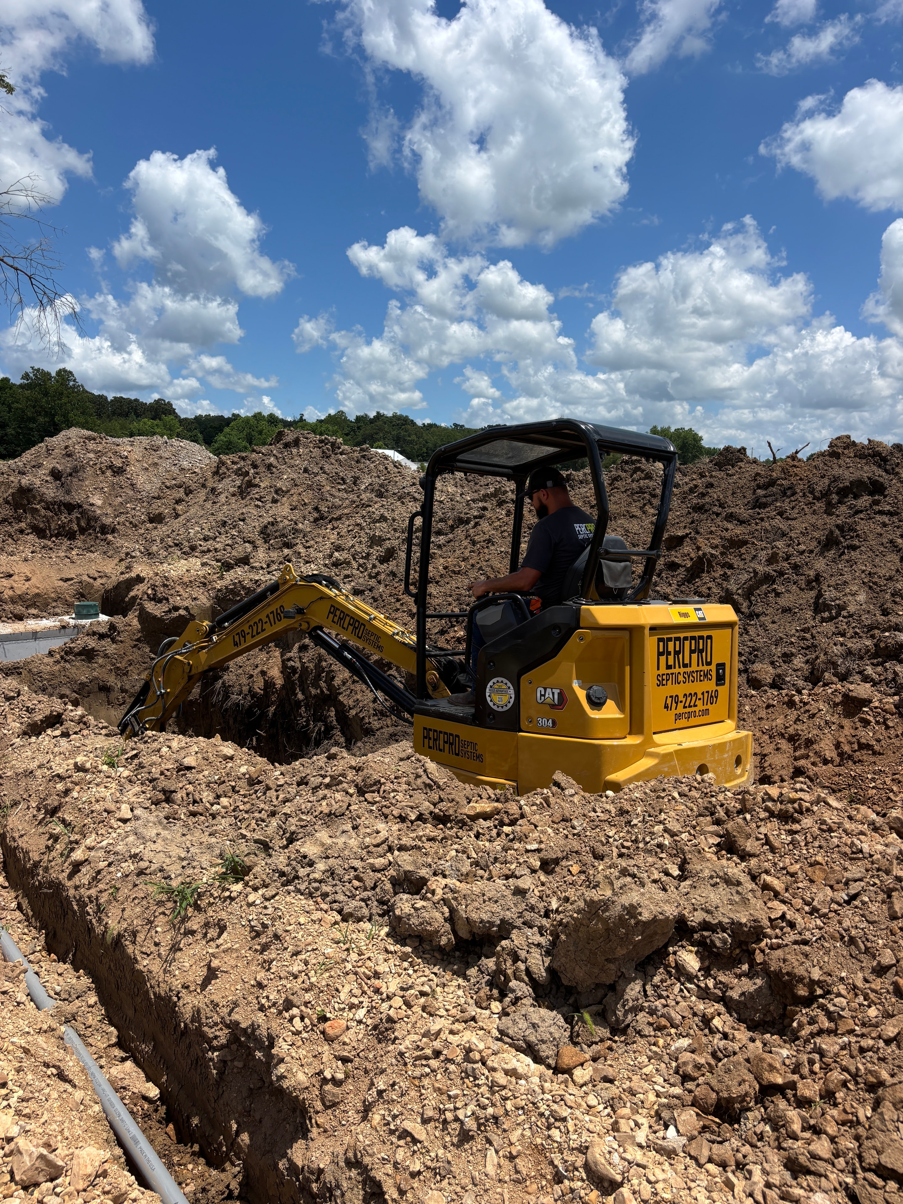 PercPro CAT excavator on job site