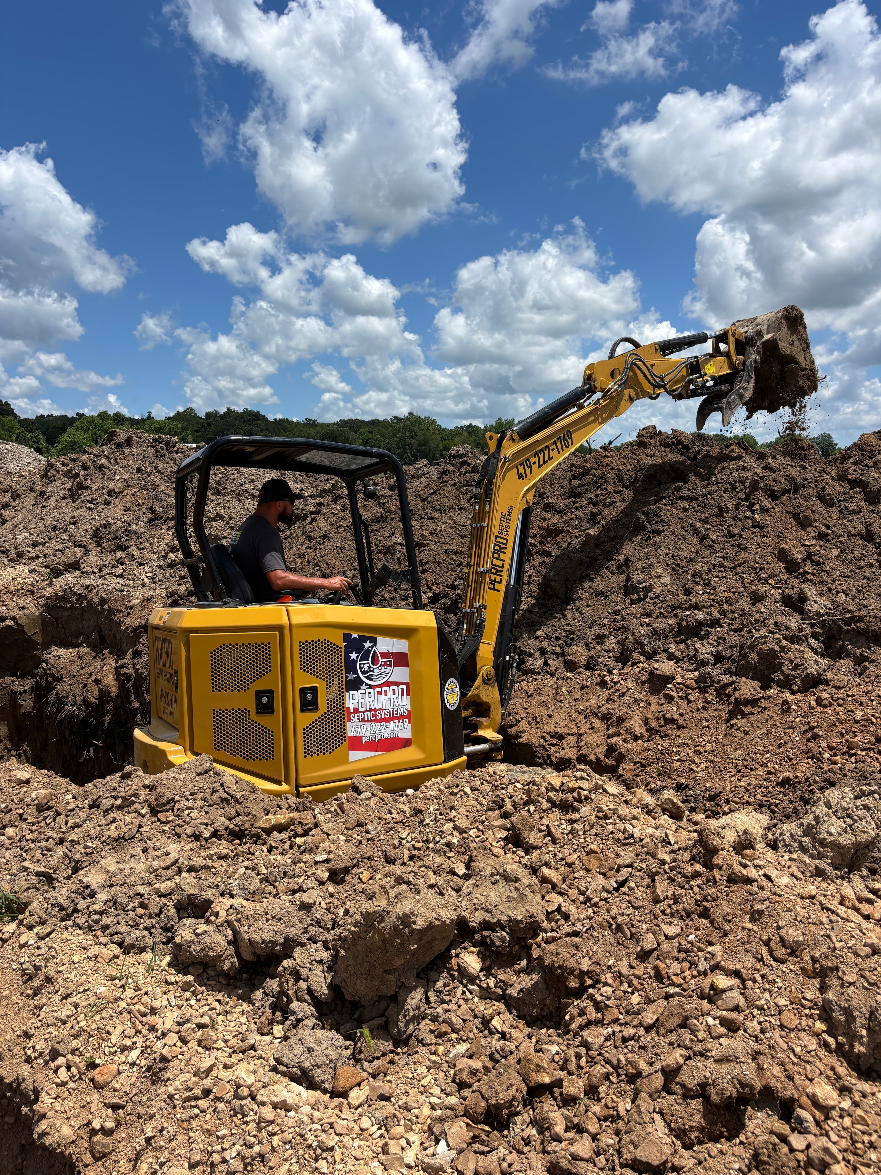 PercPro excavator on job site