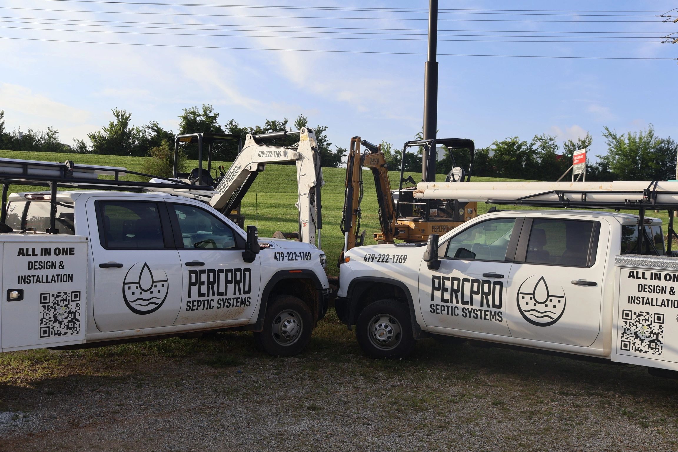 PercPro branded trucks — All In One Design & Installation